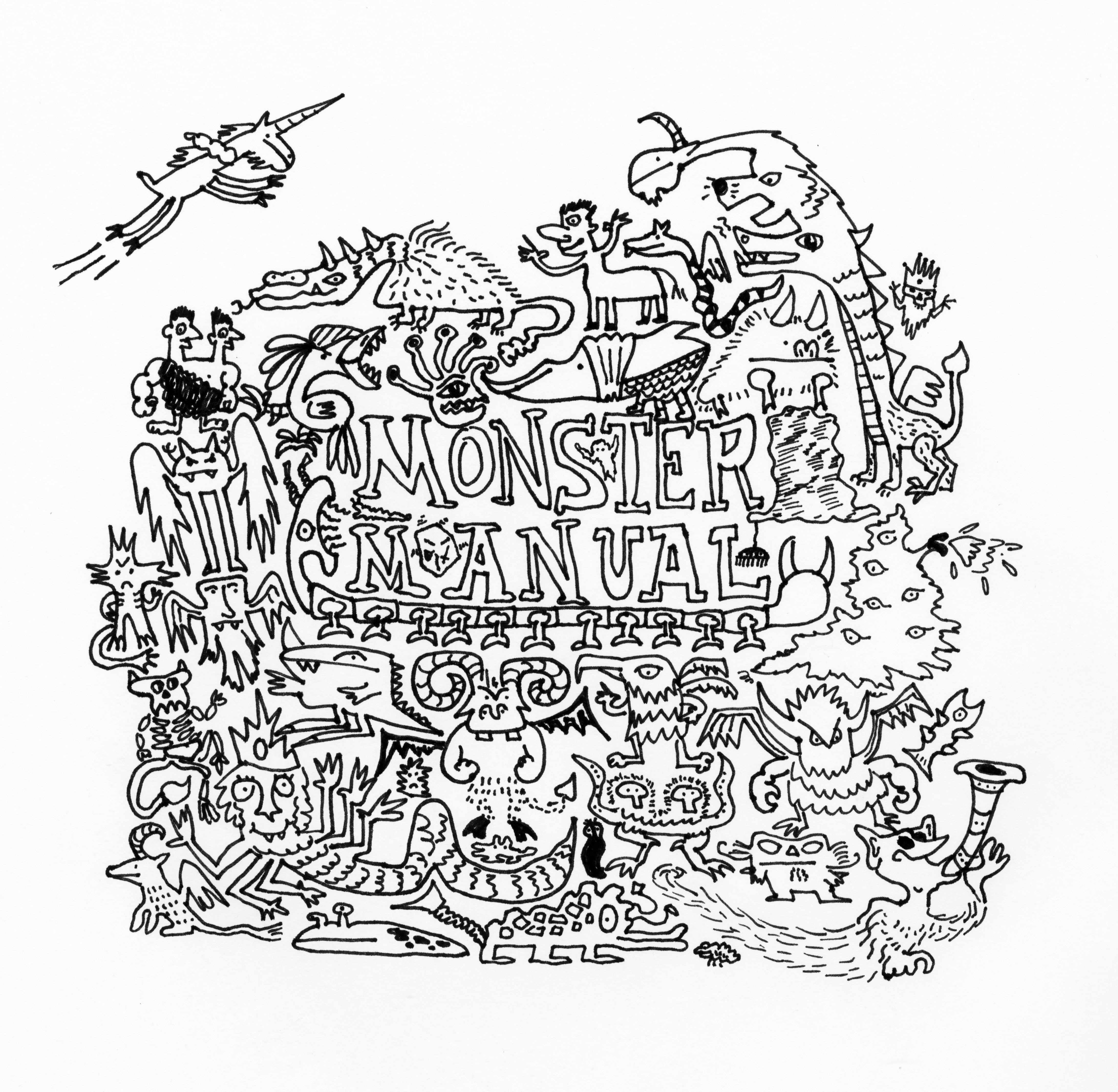 Downloadable And Printable A To Z Monster Coloring Pages Origami 4367x4267 Downloadable And Printable A To Z Monster Coloring Pages Origami