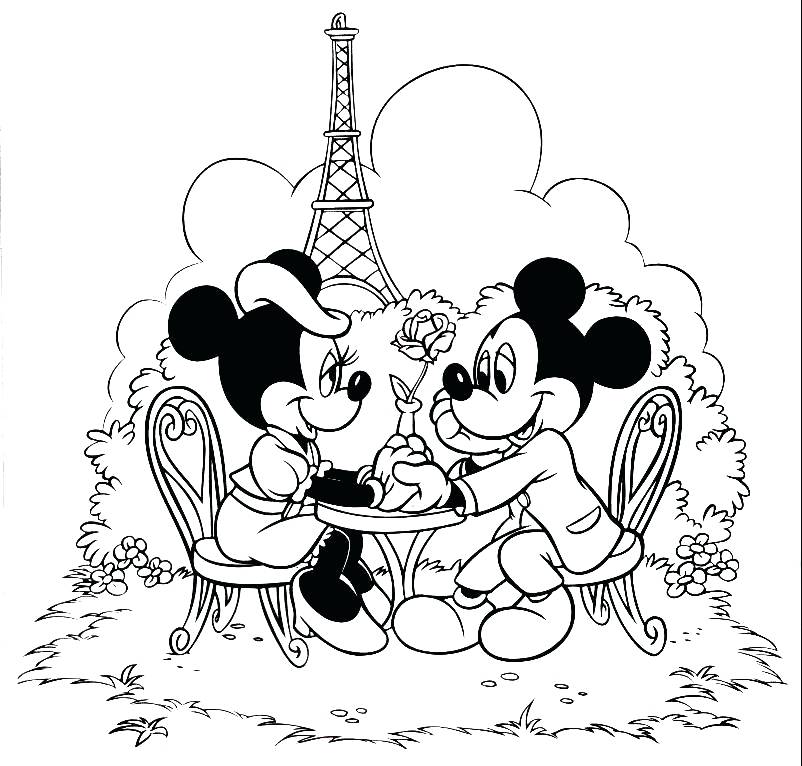 802x766 Mickey And Mouse Coloring Pages To Print For Free Many Free