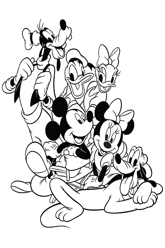 567x850 Mickey Mouse Clubhouse Coloring Pages