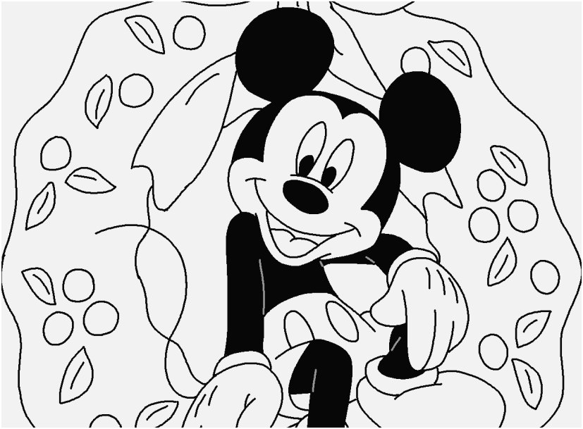 827x609 Mickey Mouse Coloring Pictures Fresh Mickey Mouse Coloring Pages