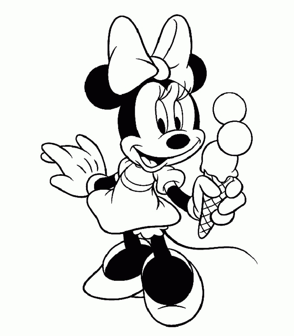 1020x1166 Minnie Mouse Coloring Pages Free 897 Cartoons Coloring