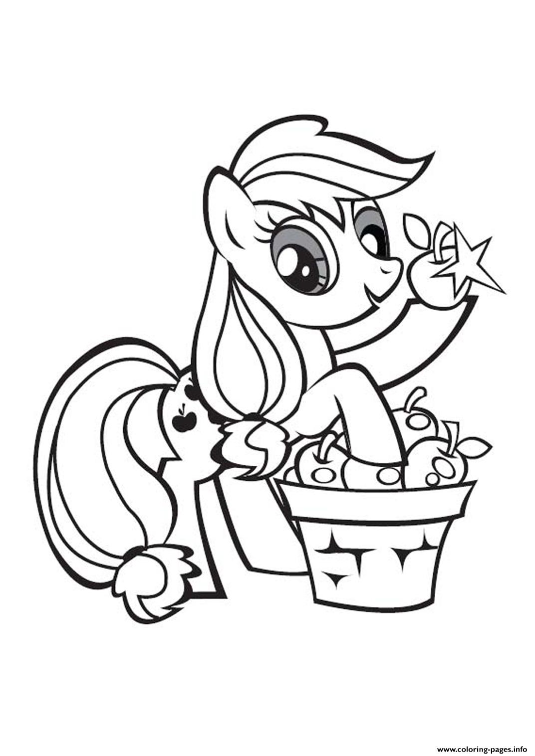 1072x1516 Print My Little Pony Applejack Stand Coloring Pages My Little