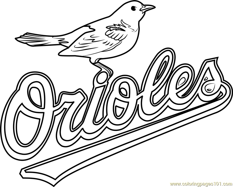 Baltimore Orioles Logo Coloring Page 800x643 Baltimore Orioles Logo Coloring Page