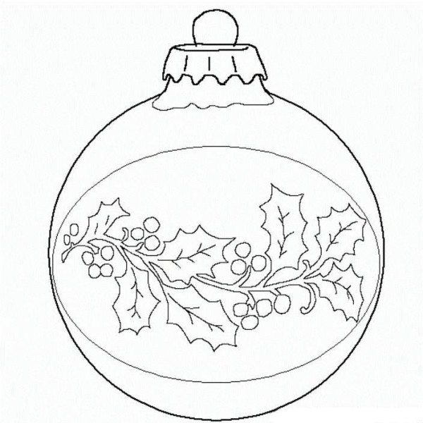 Ball Christmas Ornament Christmas Coloring Page 600x600 Ball Christmas Ornament Christmas Coloring Page