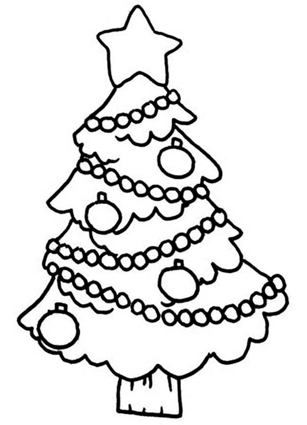 Christmas Tree Hanging Ornament On Christmas Coloring Page Color 600x831 Christmas Tree Hanging Ornament On Christmas Coloring Page Color
