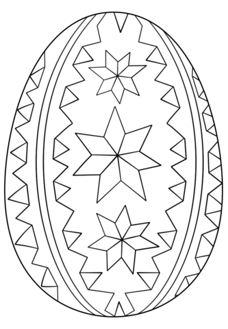 333x480 Ornate Easter Egg Coloring Page From Easter Eggs Category. Select