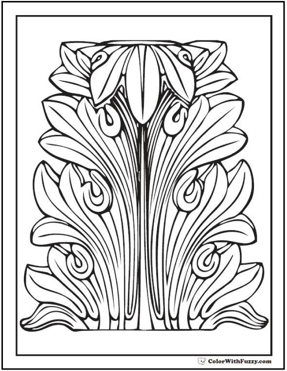 590x762 Geometric Coloring Pages To Print And Customize