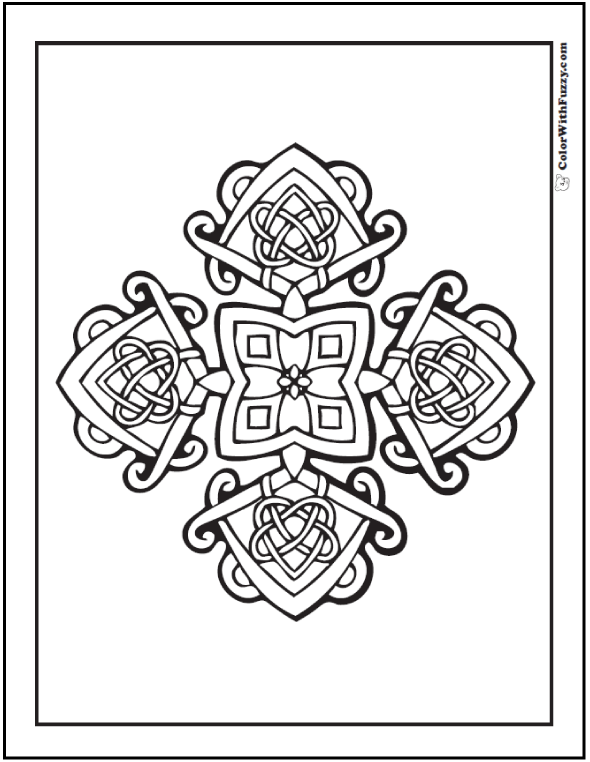 590x762 90 Celtic Coloring Pages Irish, Scottish, Gaelic Sewing Rooms