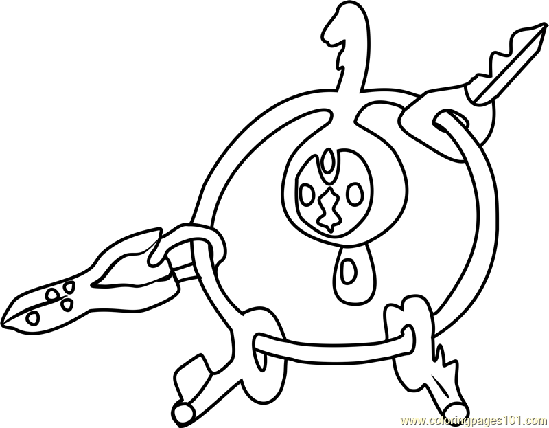 Klefki Pokemon Coloring Page 800x623 Klefki Pokemon Coloring Page