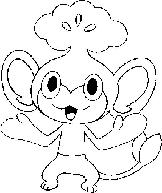 Pansage Pokemon Coloring And Kids 550x655 Pansage Pokemon Coloring And Kids