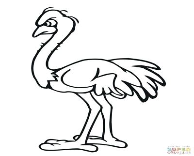 400x322 Ostrich Coloring Page Coloring Trend Thumbnail Size Emu Angry
