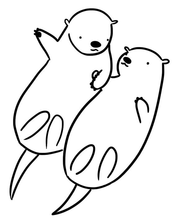 Otter Coloring Page Artsy Fartsy Lets Get Creative 564x712 Otter Coloring Page Artsy Fartsy Lets Get Creative