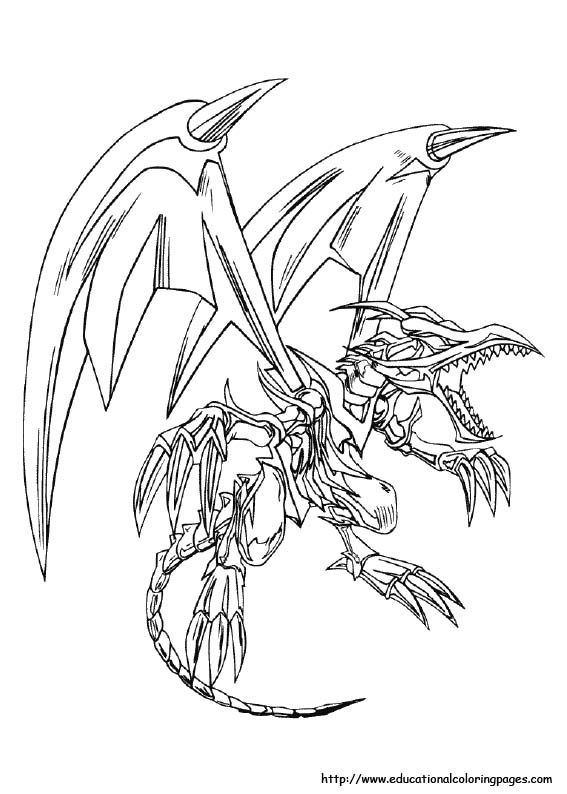 567x794 Yu Gi Ou Coloring Pages Free For Kids 4th