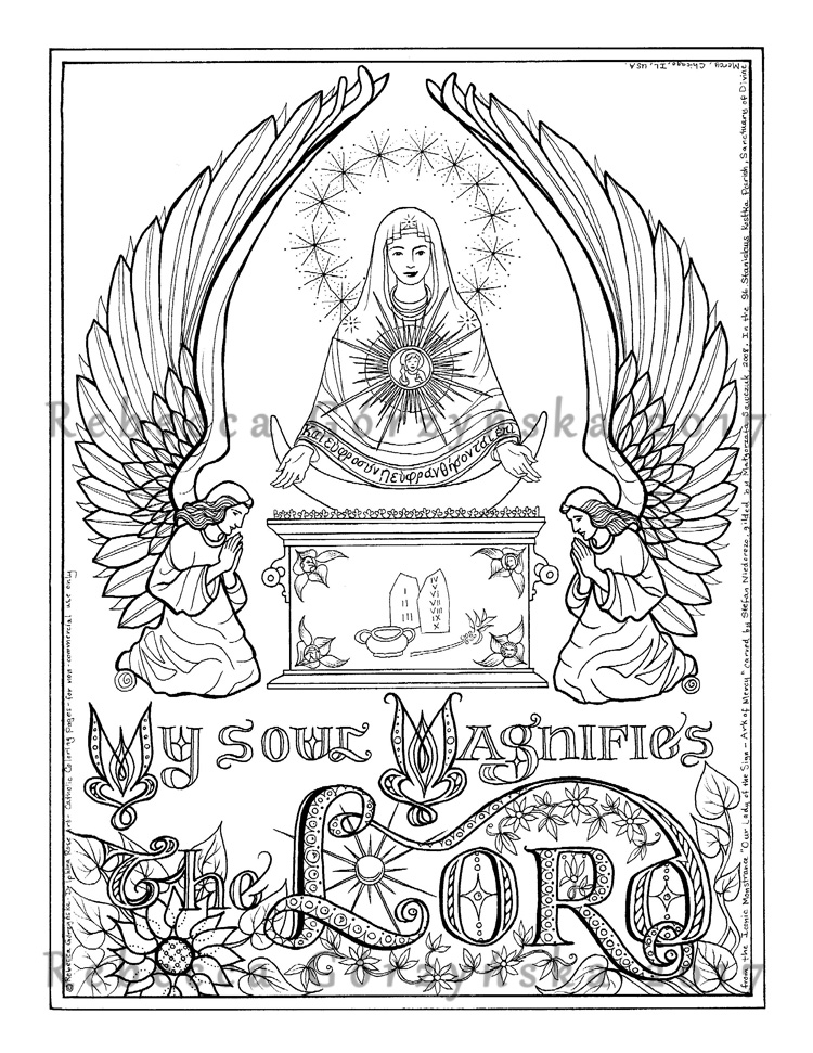 750x971 Our Lady Of The Sign Ark Of Mercy Catholic Coloring Page