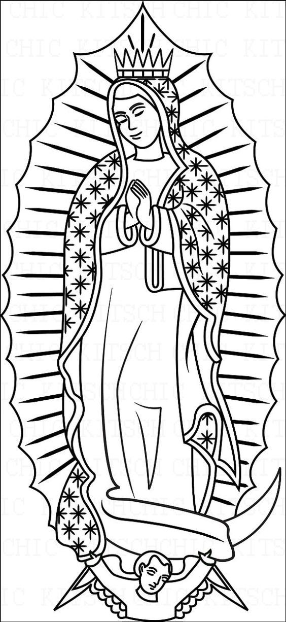 564x1226 Our Lady Of Guadalupe Coloring Page Our Lady Of Guadalupe Coloring