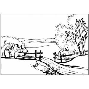 Landscapes Coloring Pages 300x300 Landscapes Coloring Pages