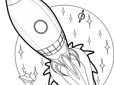 440x330 Outer Space Coloring Pages Space Coloring Page Rocket Ship