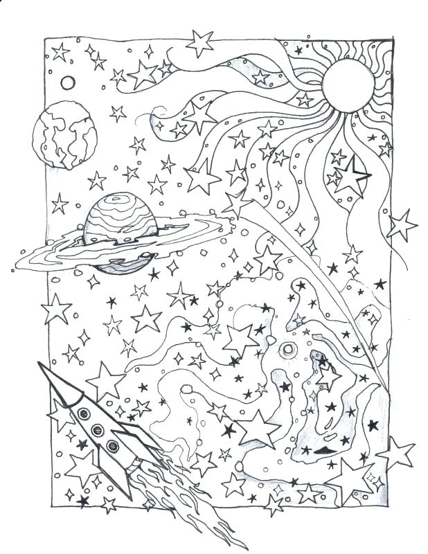 618x800 Outer Space Coloring Page Outer Space Coloring Pages Detailed