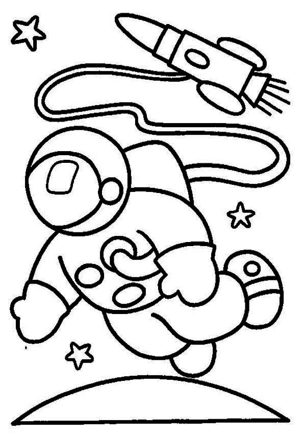 Astronaut Coloring Page Coloring Pages For Free 600x852 Astronaut Coloring Page Coloring Pages For Free