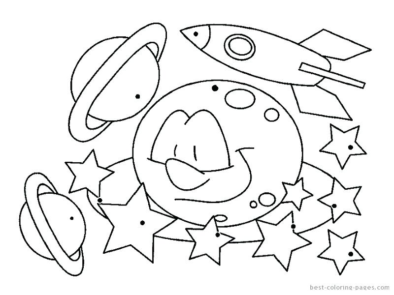 Outer Space Coloring Pages For Preschoolers at GetColorings.com | Free ...