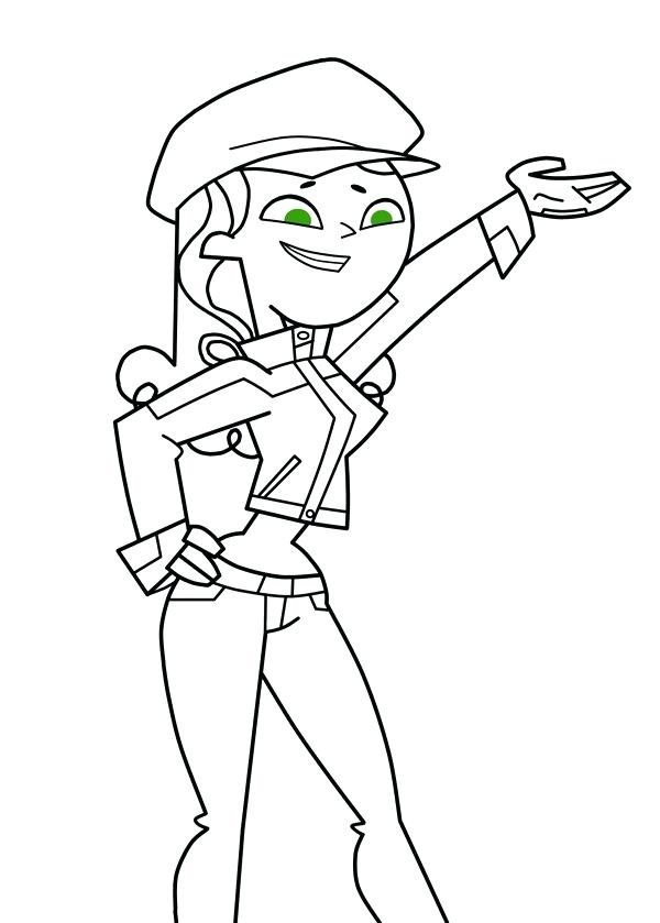 600x839 Total Drama Island Coloring Pages Winter Outfit By Exile Total