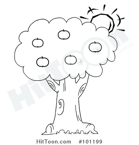 Coloring Page Outline Of The Sun Behind An Apple Tree And Coloring 450x470 Coloring Page Outline Of The Sun Behind An Apple Tree And Coloring