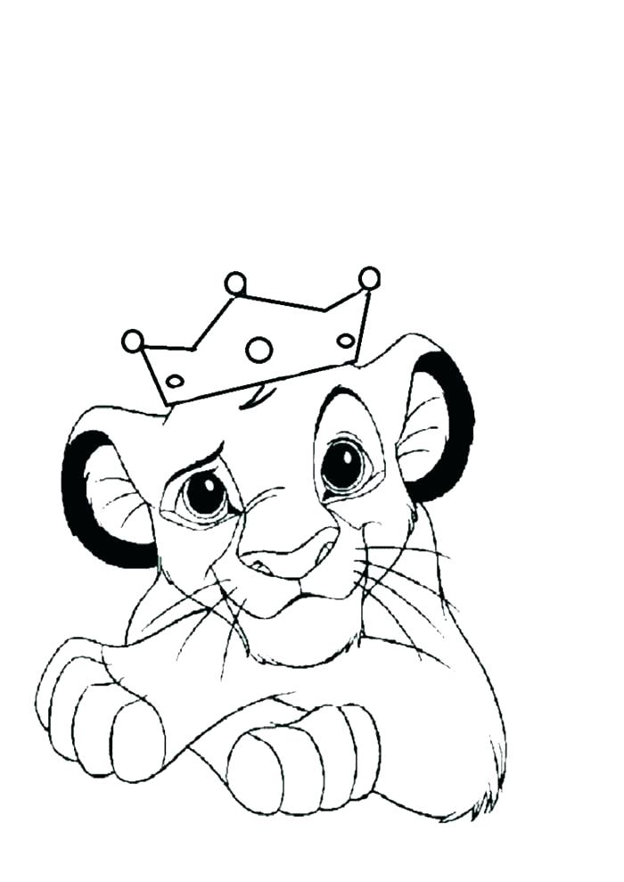 Baby Lion Outline Baby Lion Colouring Pages Printable Coloring 700x989 Baby Lion Outline Baby Lion Colouring Pages Printable Coloring