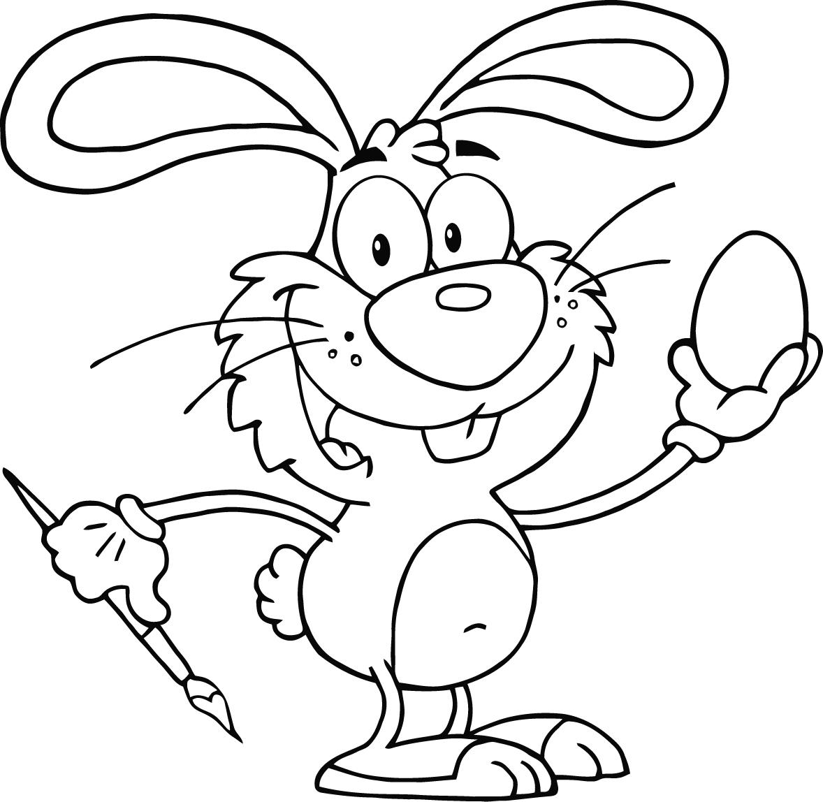 Coloring Page Of A Bunny Rabbit Outline For Kids 1178x1148 Coloring Page Of A Bunny Rabbit Outline For Kids