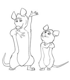 236x269 Over The Hedge Coloring Sheets