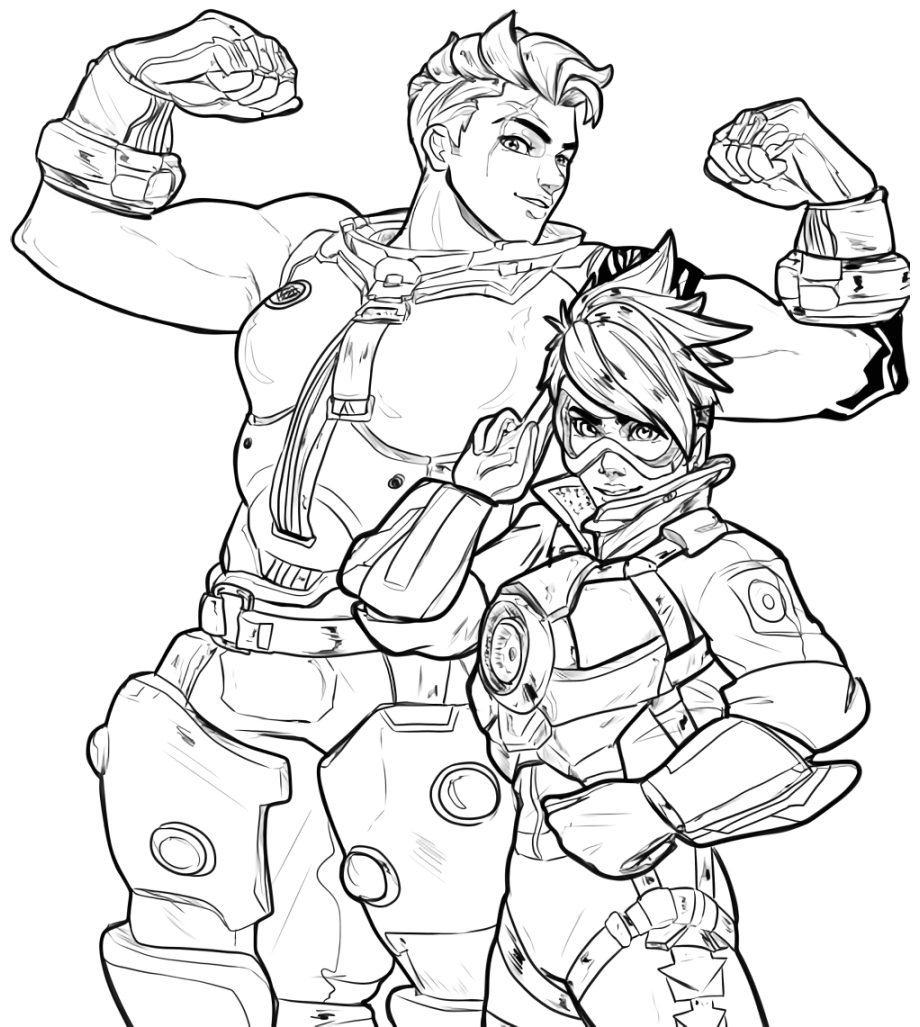 920x1027 Overwatch Coloring Pages