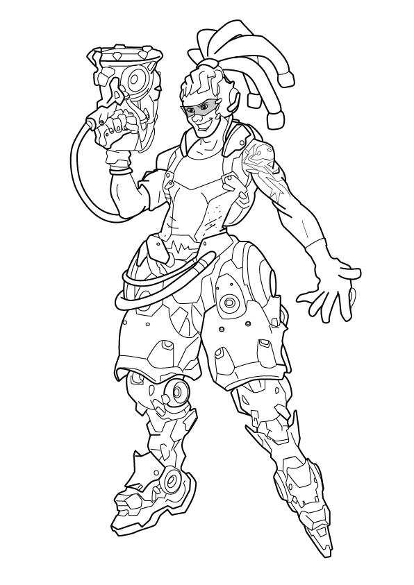 596x843 Overwatch Heroes Coloring Page Lucio