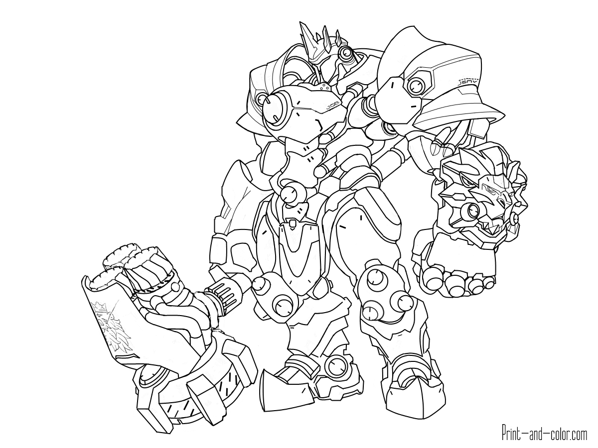 1200x900 Overwatch Coloring Pages Print