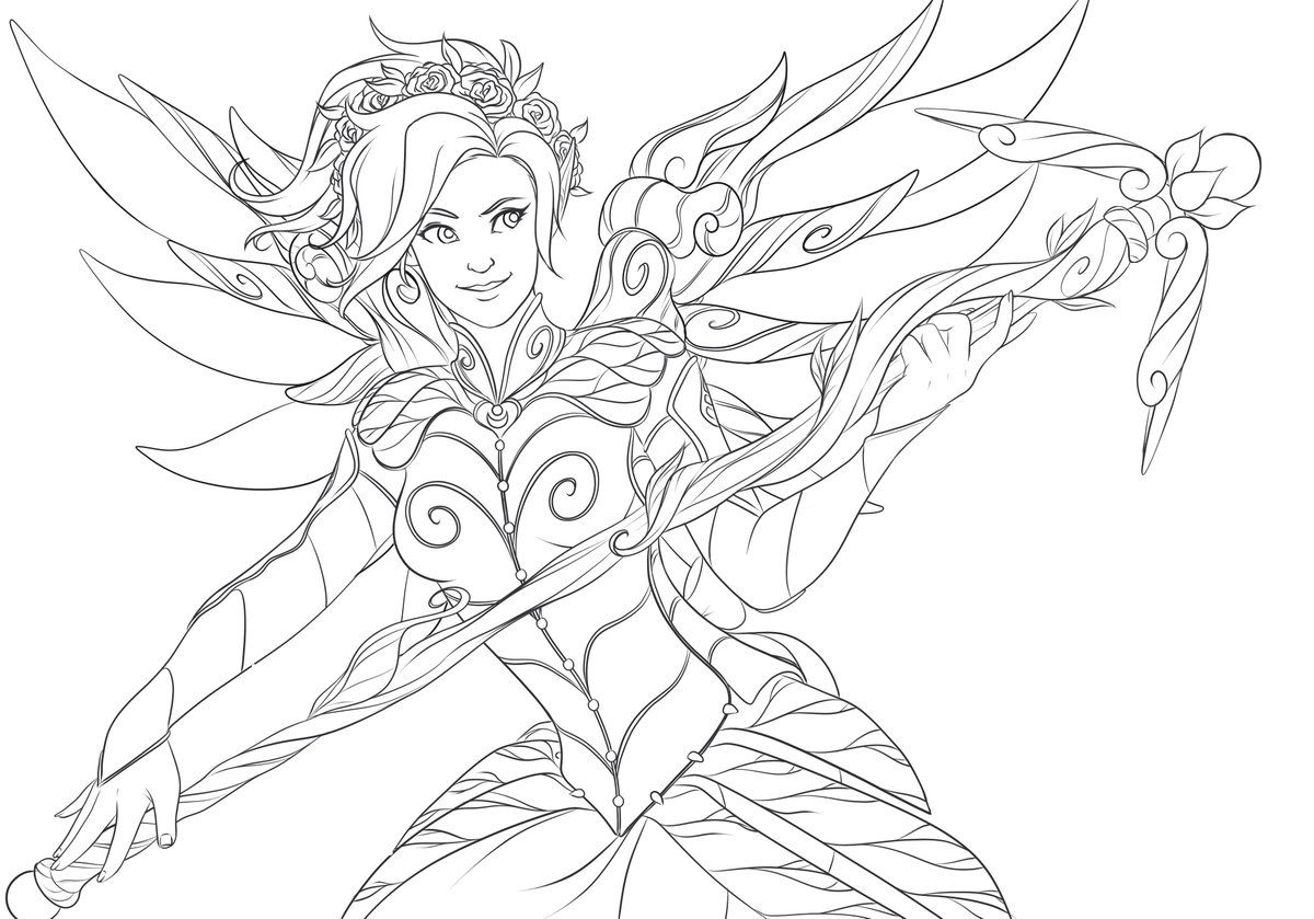 1200x839 Resultado De Imagen Para Overwatch Coloring Pages Mercy Coloring