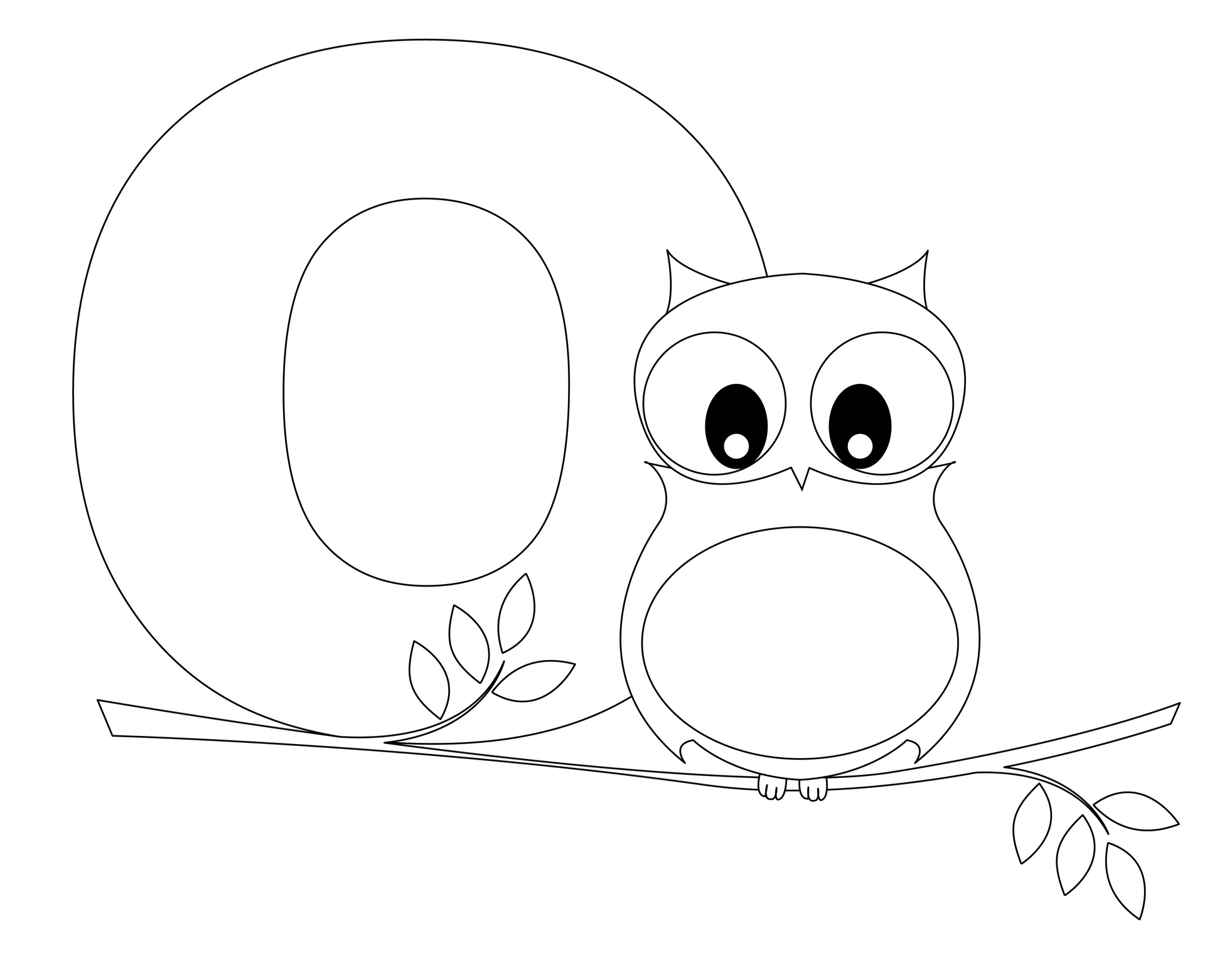 1963x1527 Letter O Coloring Pages Learning Free Printable Kids Sheets