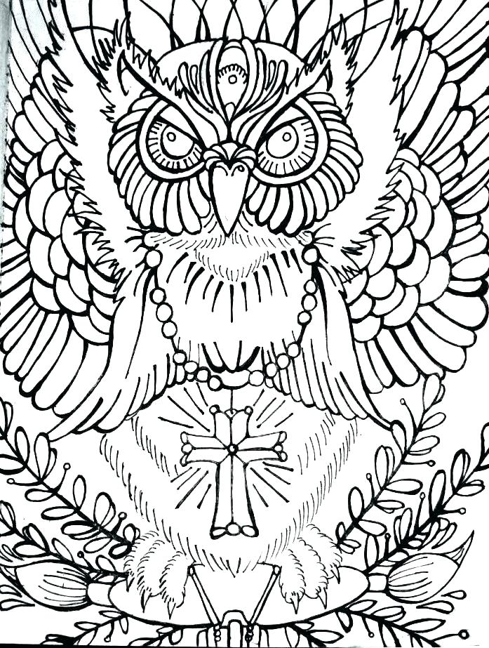 697x923 Owl Coloring Pages For Kids Printable Coloring Pages 4 Coloring