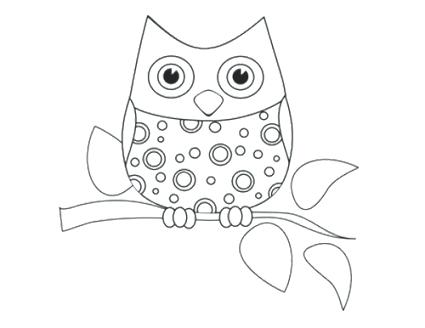 425x328 Owl Coloring Pages For Kids Printable Coloring Pages 4 Owl
