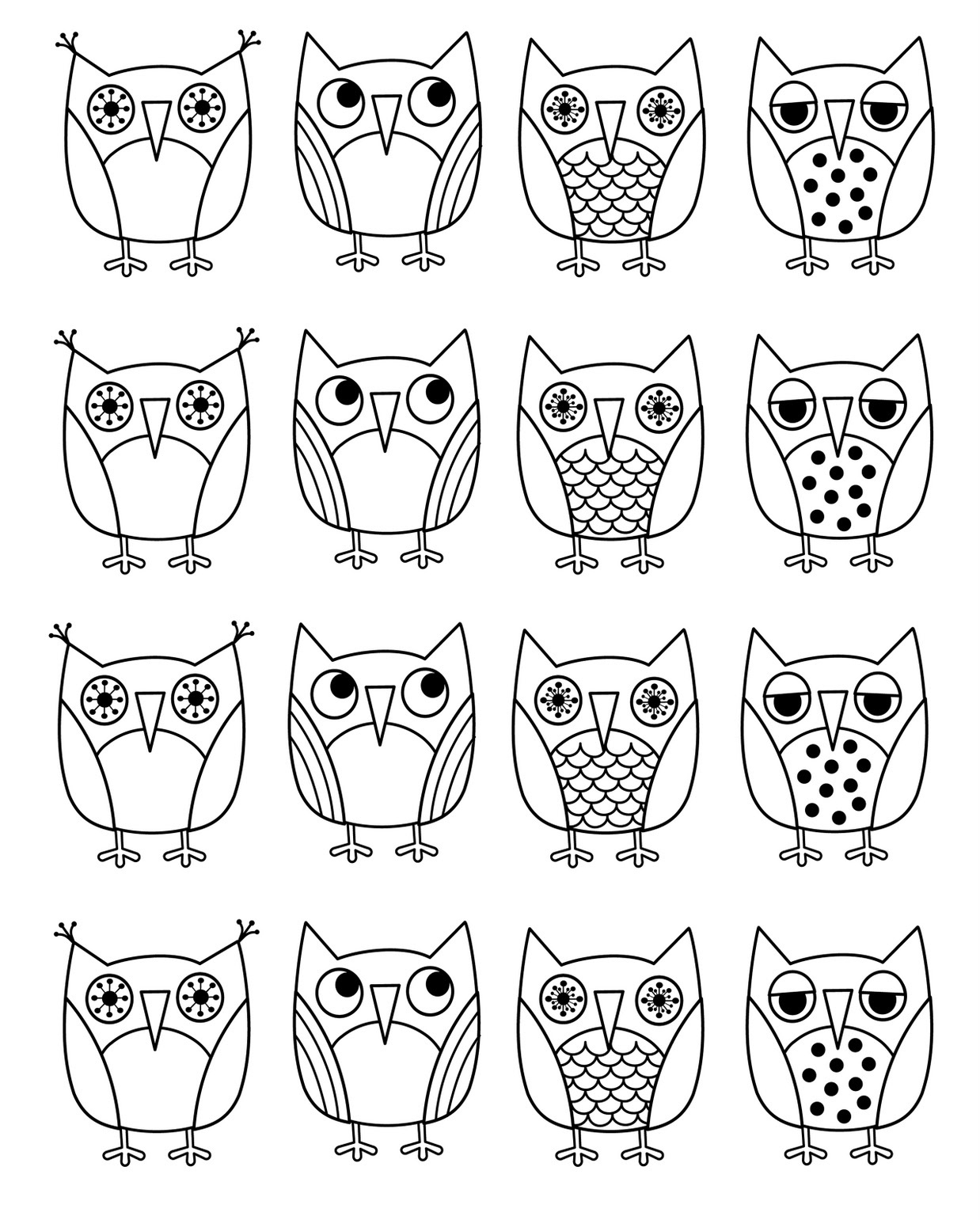 1238x1541 Owls Coloring Pages New Coloring Sheets