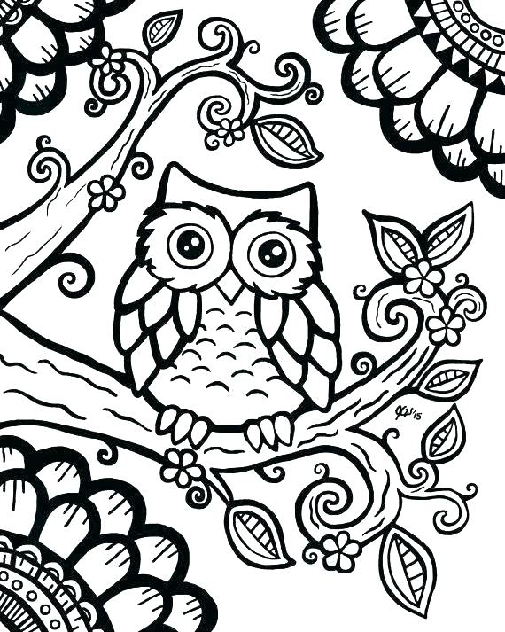 570x713 Printable Owl Coloring Pages Free Coloring Pages Coloring Book