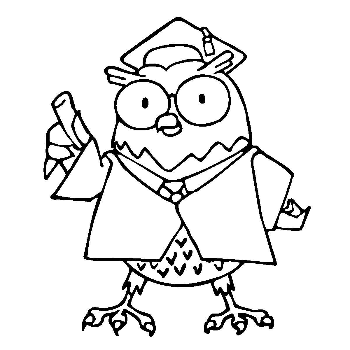 1200x1200 Owl Coloring Pages For Kids Printable Coloring Pages (9