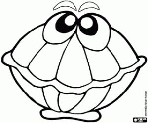 Oyster Coloring Page