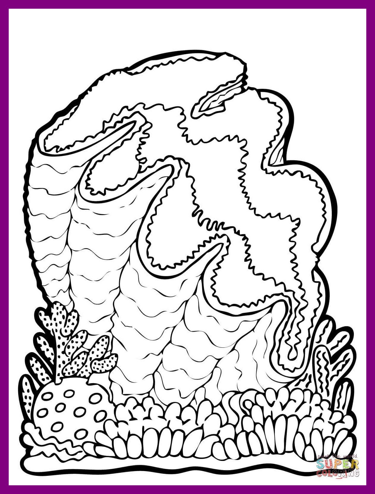 Appealing Giant Clam Coloring Page Printable Of Ideas And Style 1258x1658 Appealing Giant Clam Coloring Page Printable Of Ideas And Style