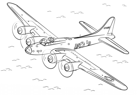B 17 Coloring Pages Color Bros 480x333 B 17 Coloring Pages Color Bros