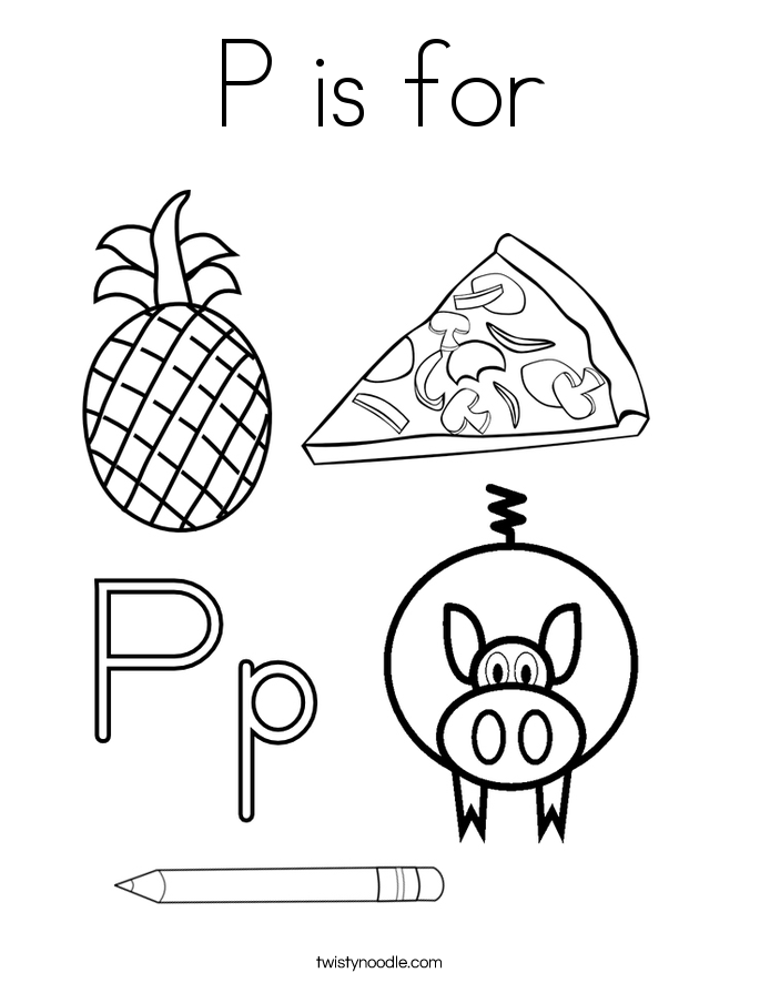 P Is For Coloring Page 685x886 P Is For Coloring Page