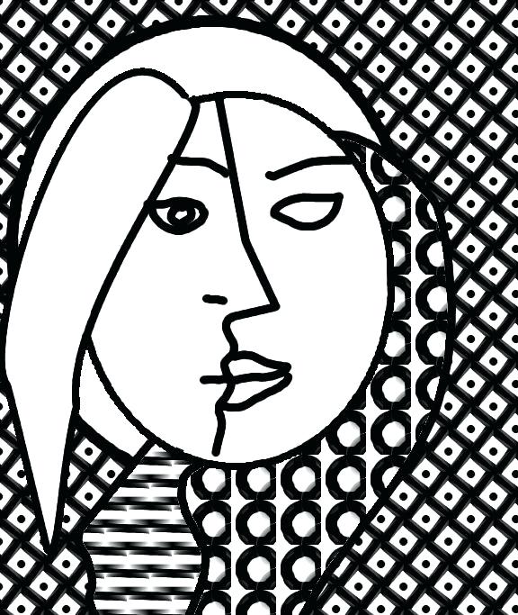 576x683 Pablo Picasso Coloring Pages Your Creations You Have Colored This