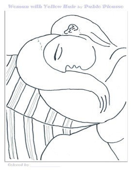 270x350 Pablo Picasso Coloring Pages By Smart Kids Worksheets Tpt
