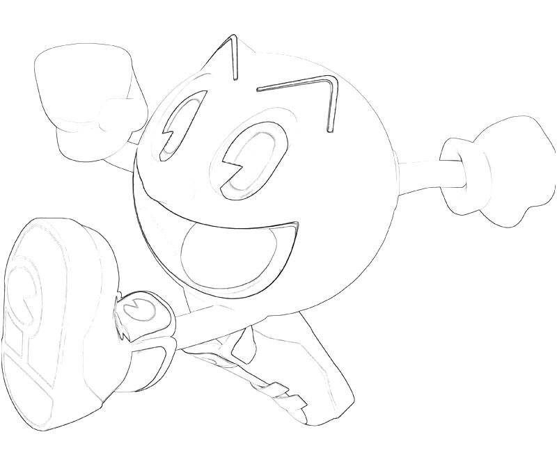 800x667 Pac Man Coloring Pages Free