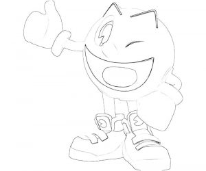 300x250 Pacman Coloring Pages 9
