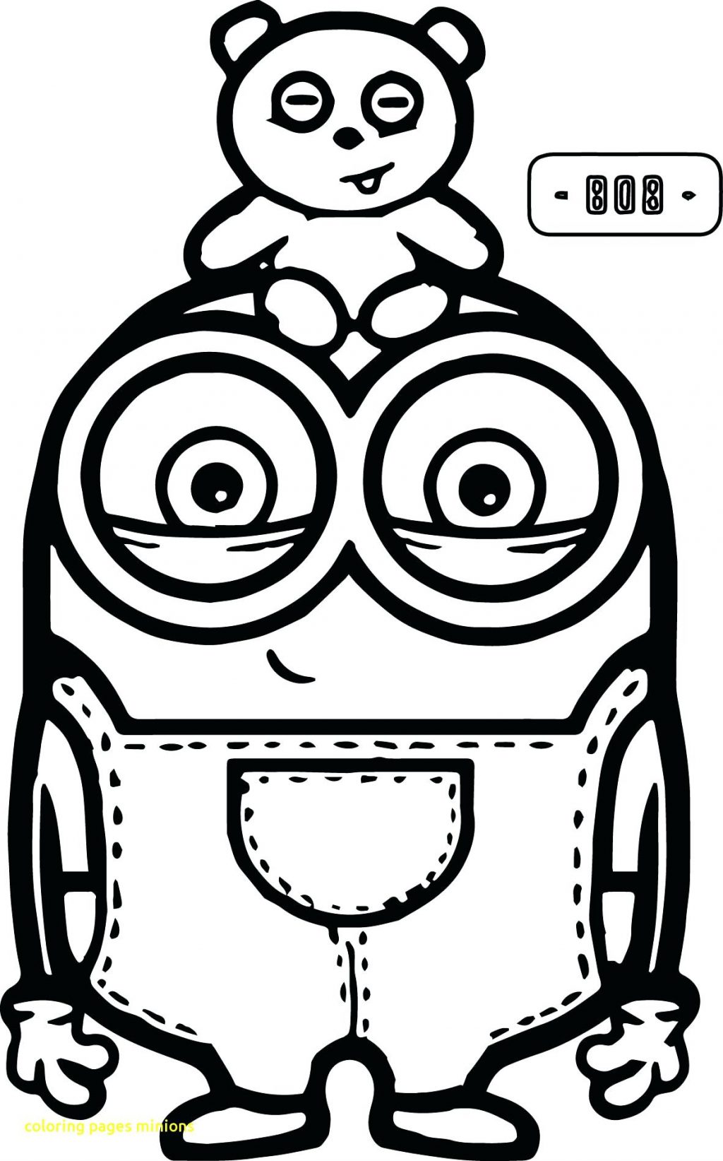1024x1643 Coloring Pages ~ Pacman Coloring Pages Minions With Cute Bob