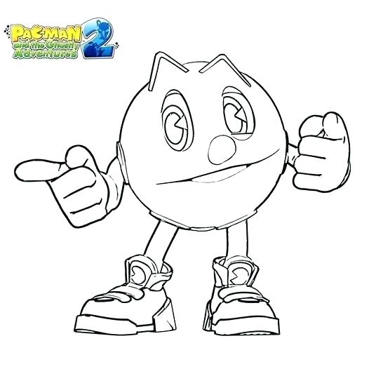 526x526 Pac Man Coloring Page Coloring Collection