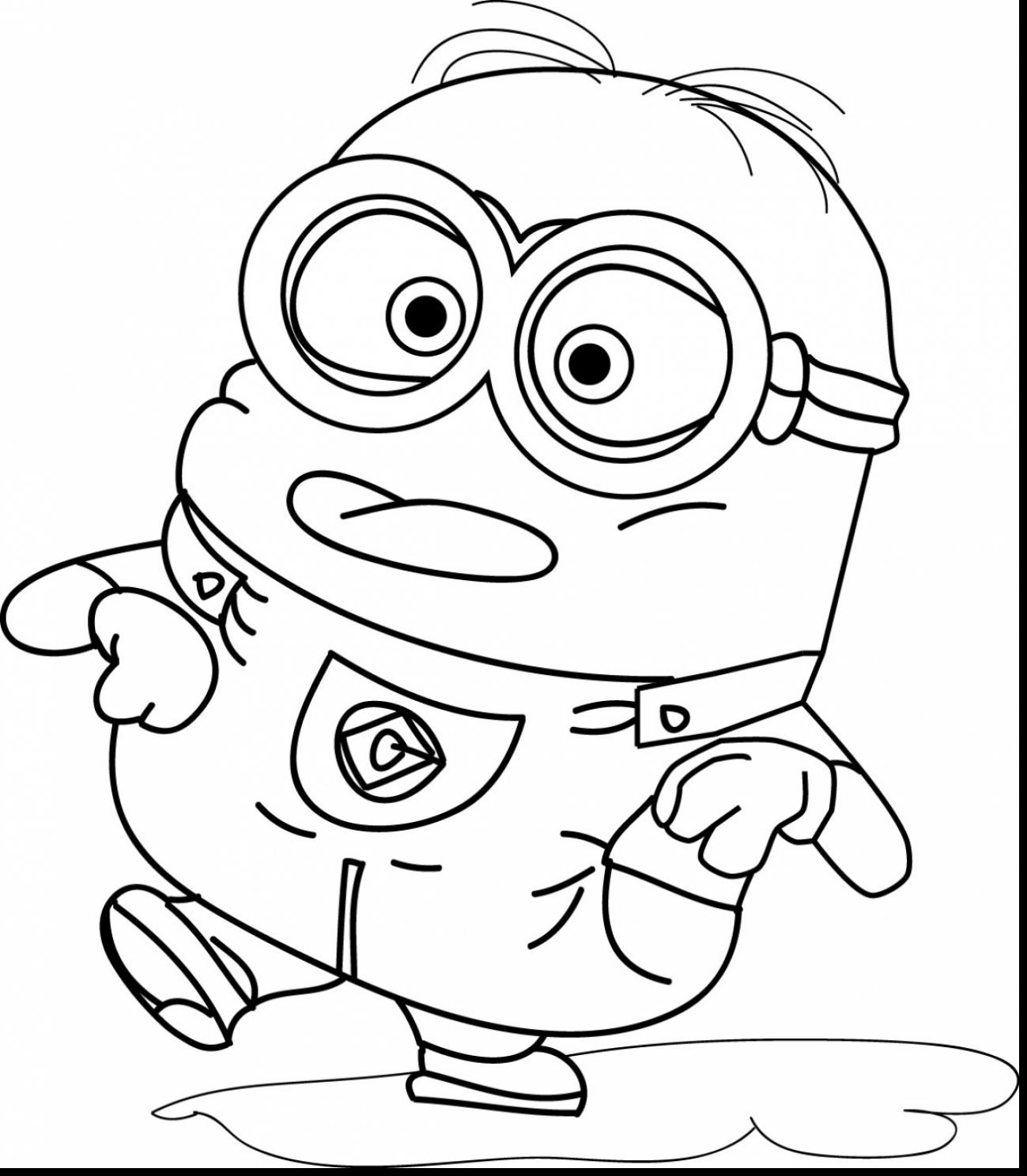 1299x1488 On Minion Printable Coloring Pages